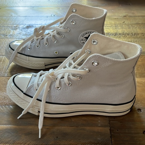 Converse Chuck Taylor all star gray lifted platform EUC like new. Men 5 Women 7 - Picture 3 of 9